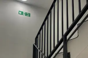 Custom black powder-coated steel balustrade for modern balcony engineered by Has Metal Work in Harlow.
